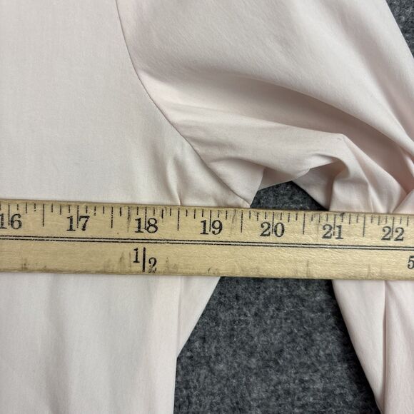 Theory Larissa Top Blouse Womens Size L Pink Classic Smart Minimalist Capsule - Picture 4 of 9